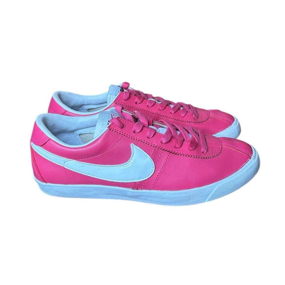 Nike‎ Womens Bruin Lite Sneakers Athletic Shoes Size 7 Hot Pink White Leather